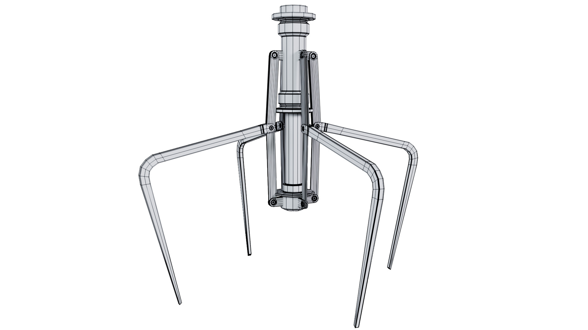 Metal Claw 31 with RIG 3D model_6