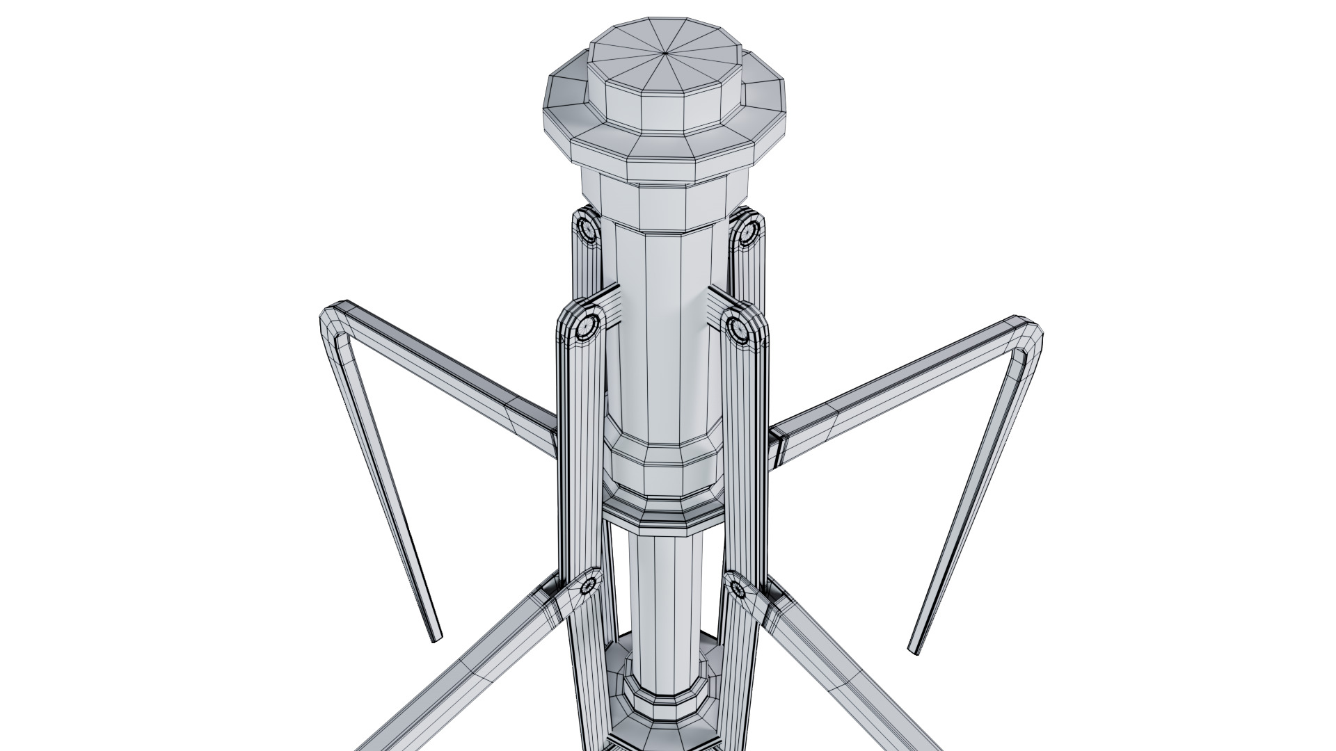 Metal Claw 31 with RIG 3D model_13