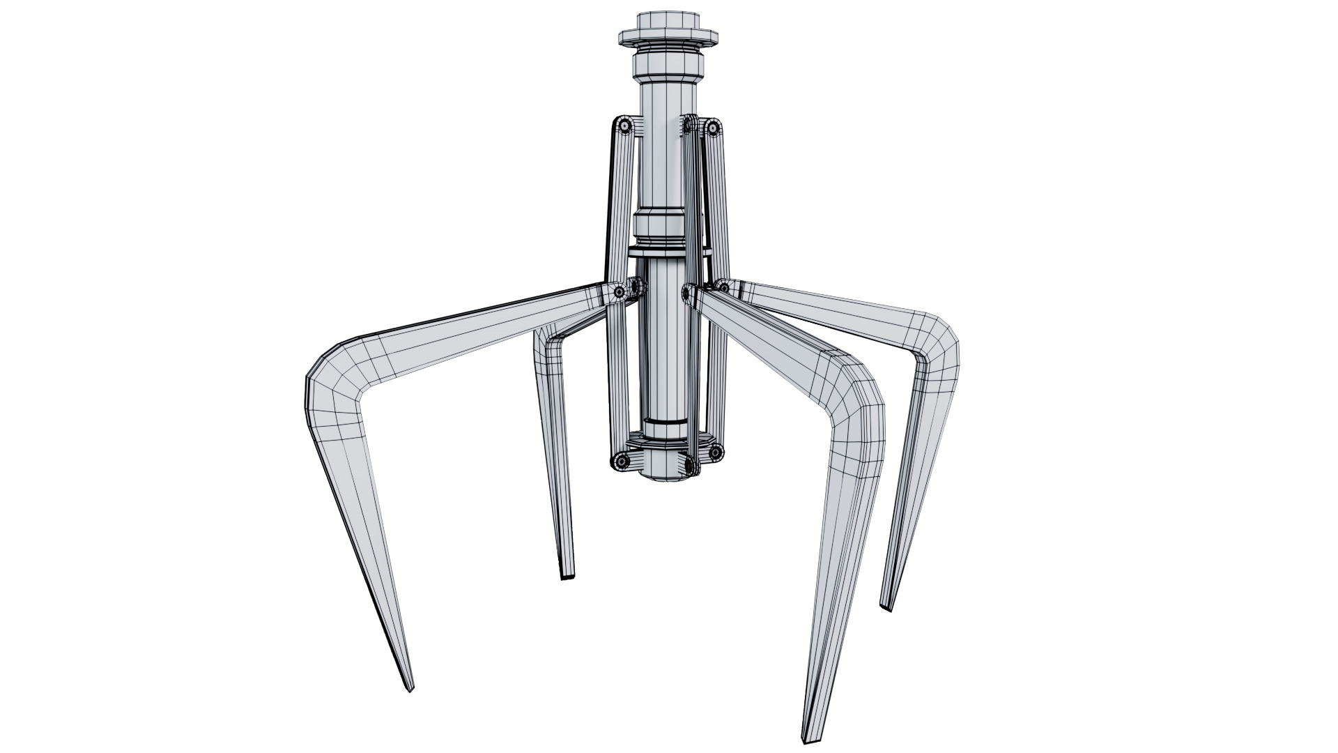 Metal Claw 32 with RIG 3D model_12