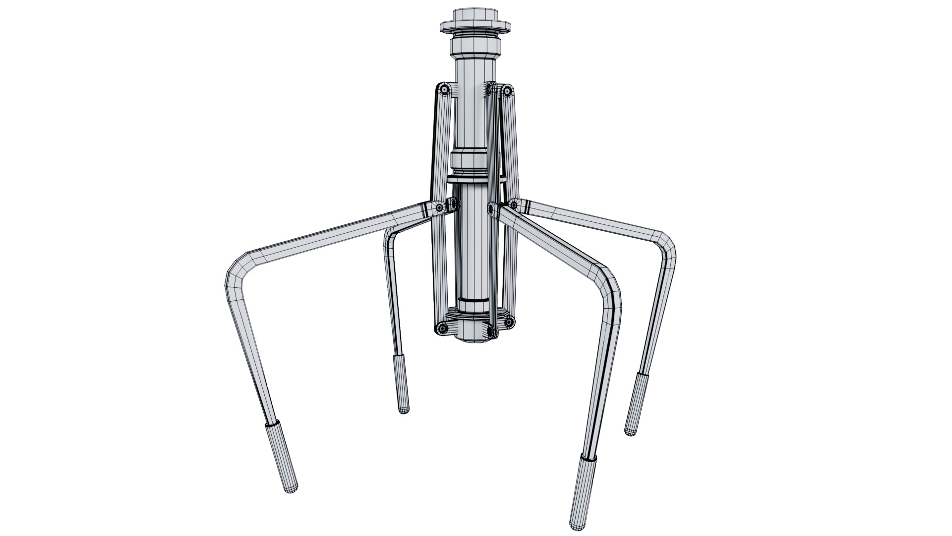 Metal Claw 33 with RIG 3D model_12