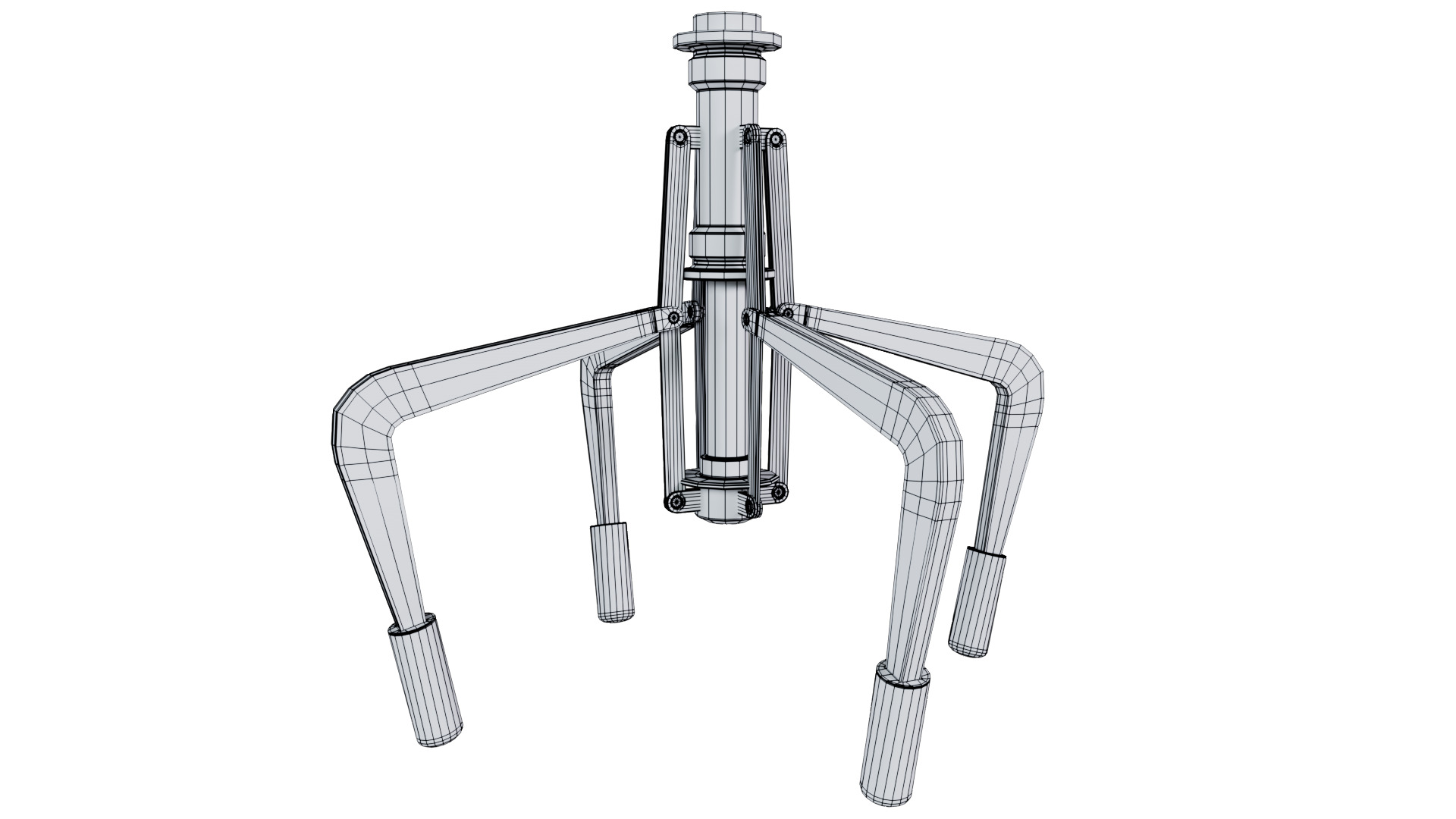 Metal Claw 34 with RIG 3D model_12
