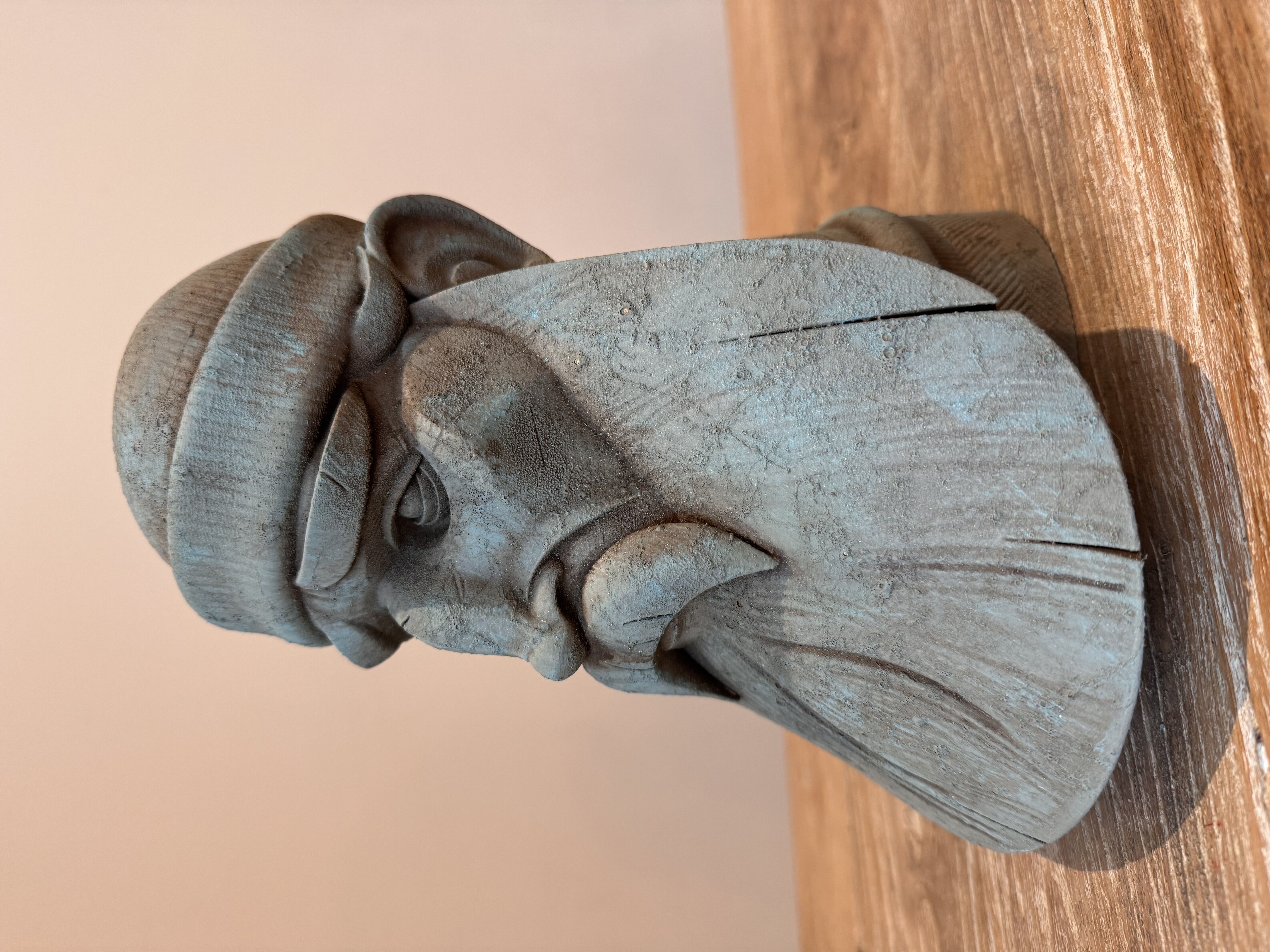 The Fisherman - Bust Headphone Stand - Bearded Man 3D print model_9