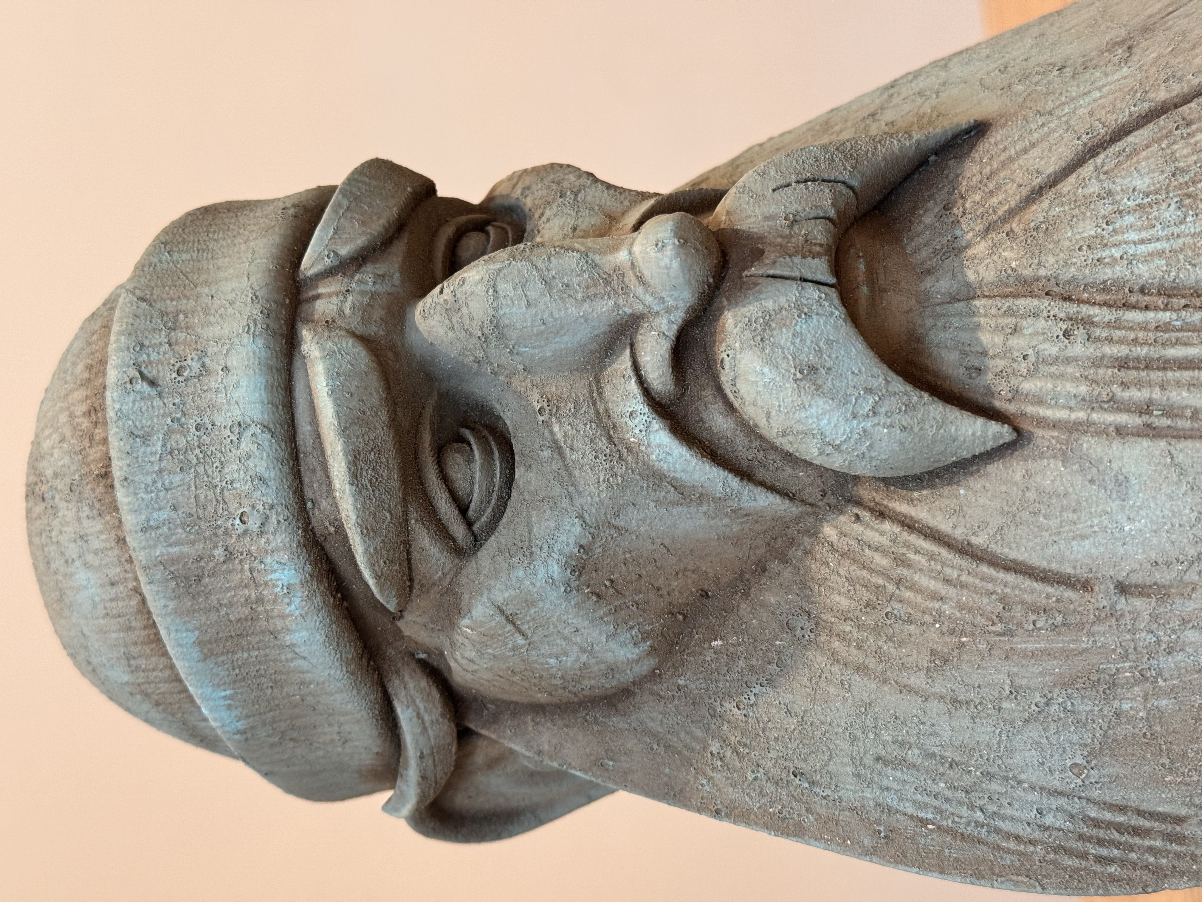 The Fisherman - Bust Headphone Stand - Bearded Man 3D print model_11