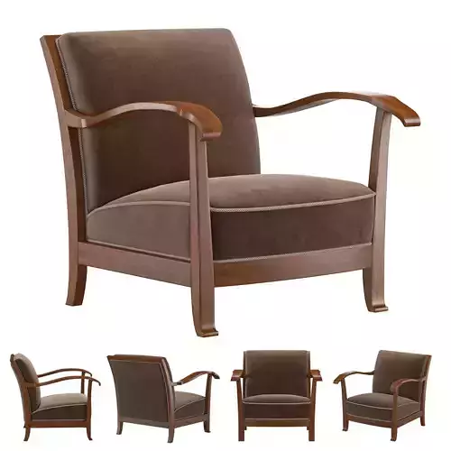 1930s Danish Armchair 3D model