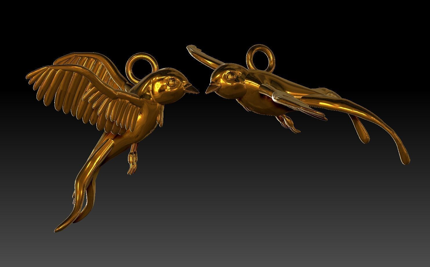 Onys Birdmodel Pendents 3D print model_2