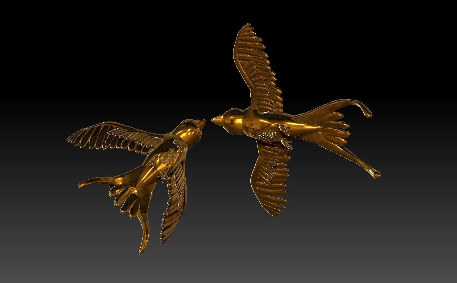 Onys Birdmodel Pendents 3D print model_4