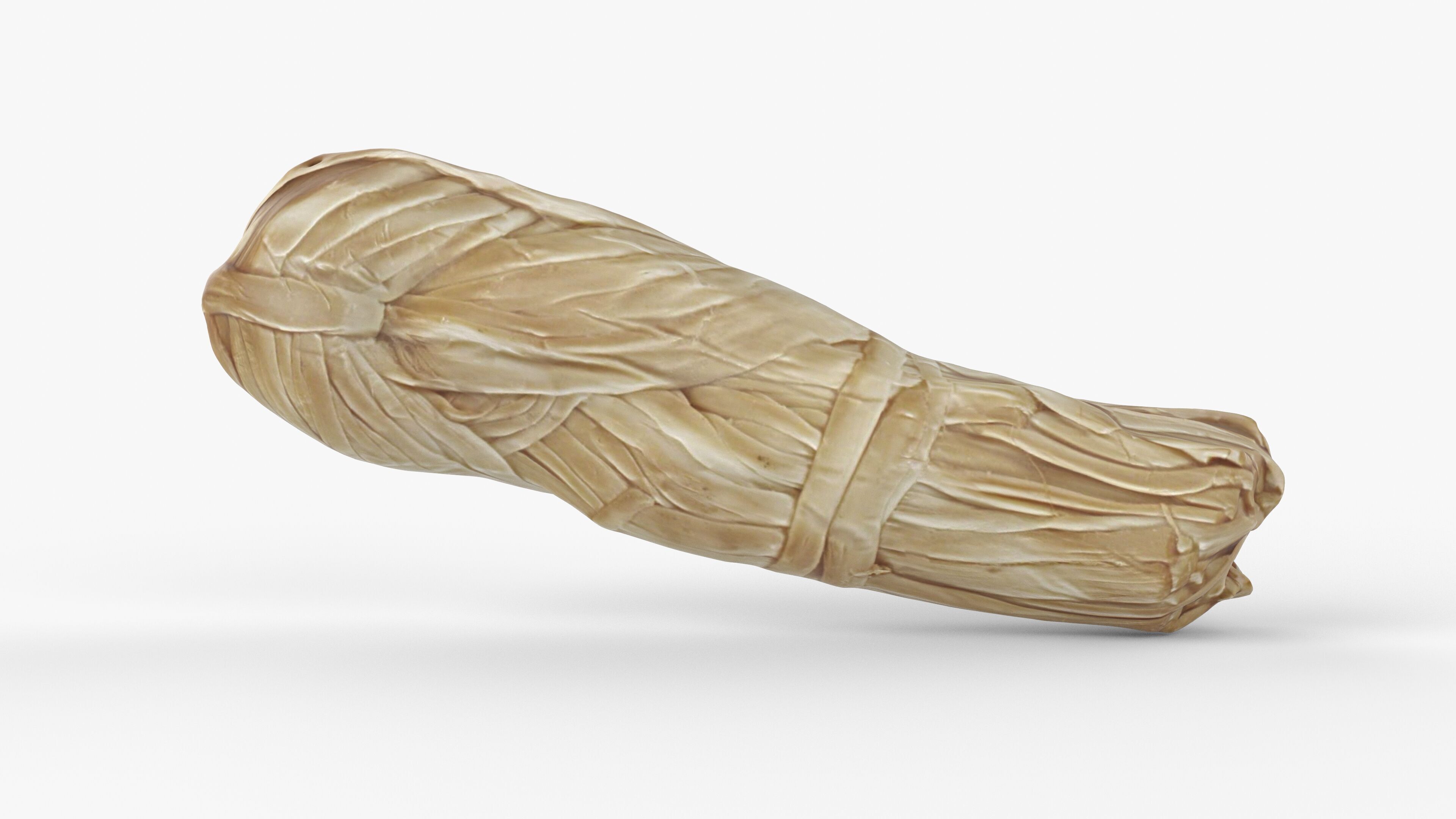 Photorealistic 3D scan of suluguni cheese braid Low-poly 3D model_14