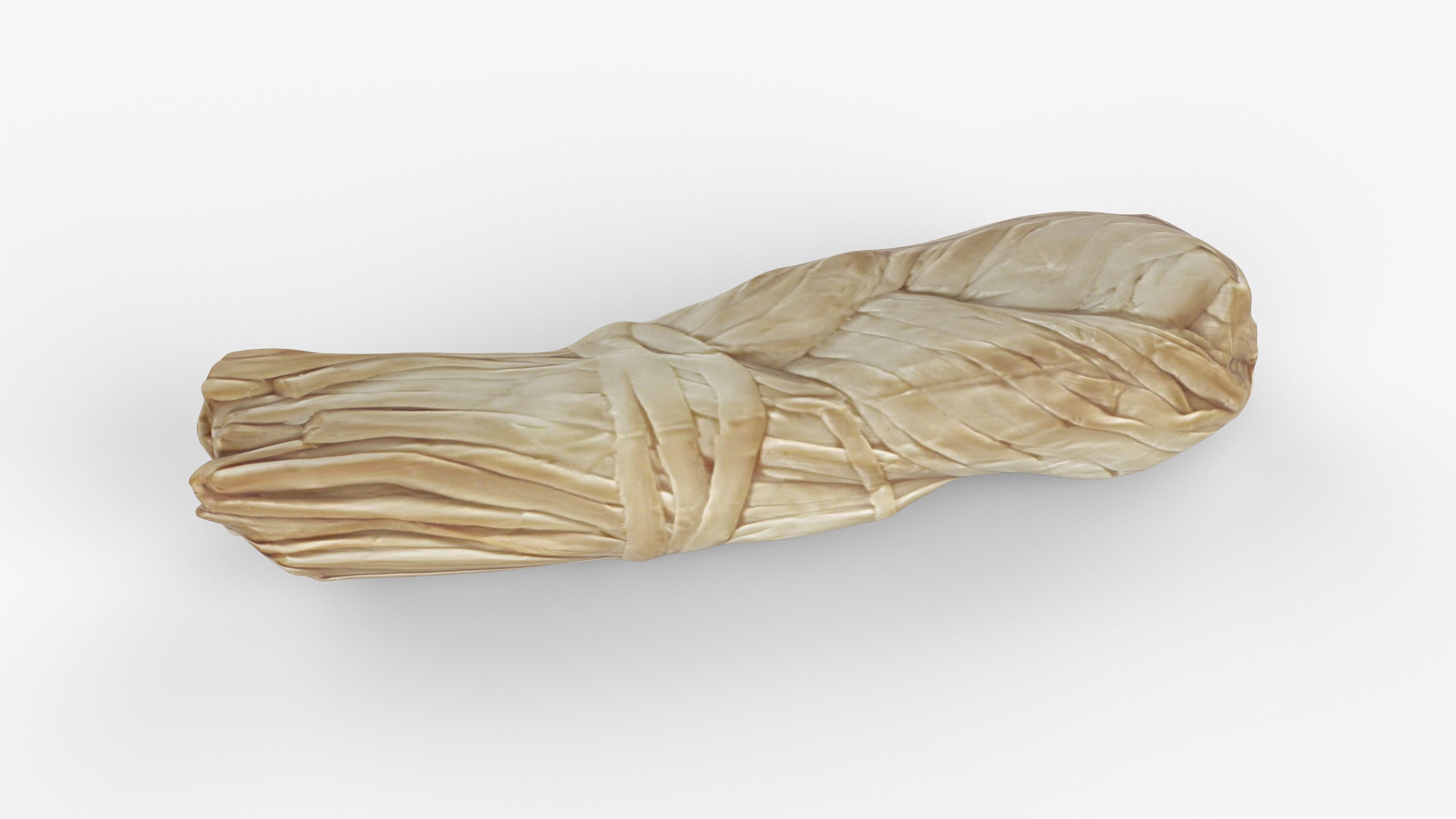 Photorealistic 3D scan of suluguni cheese braid Low-poly 3D model_8