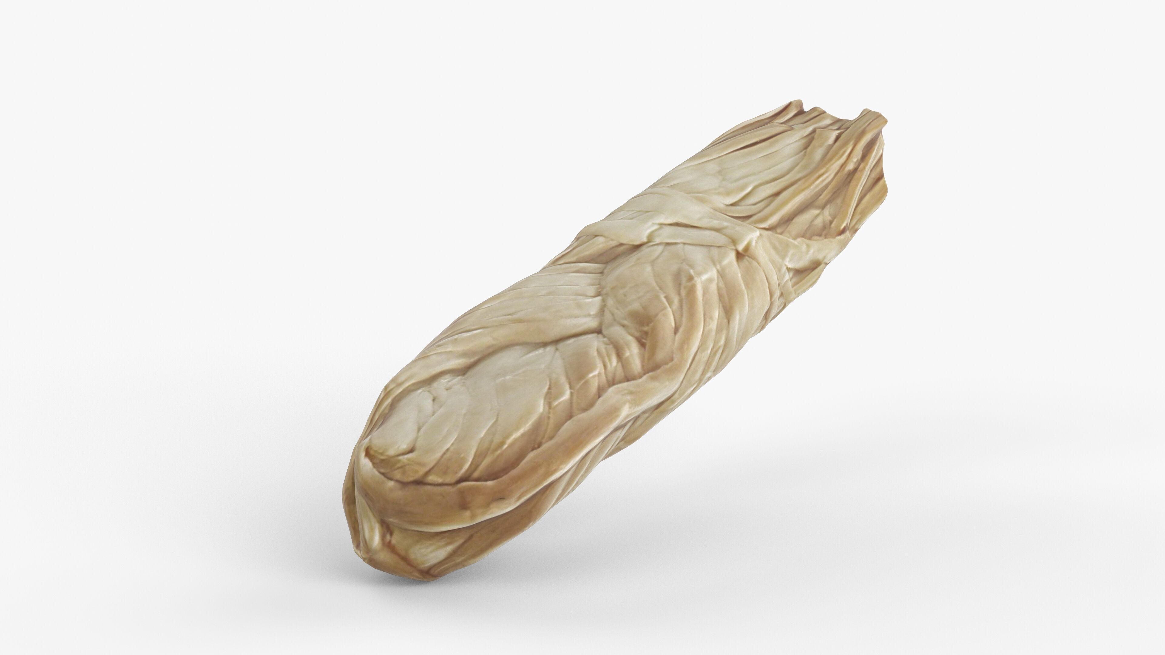 Photorealistic 3D scan of suluguni cheese braid Low-poly 3D model_6