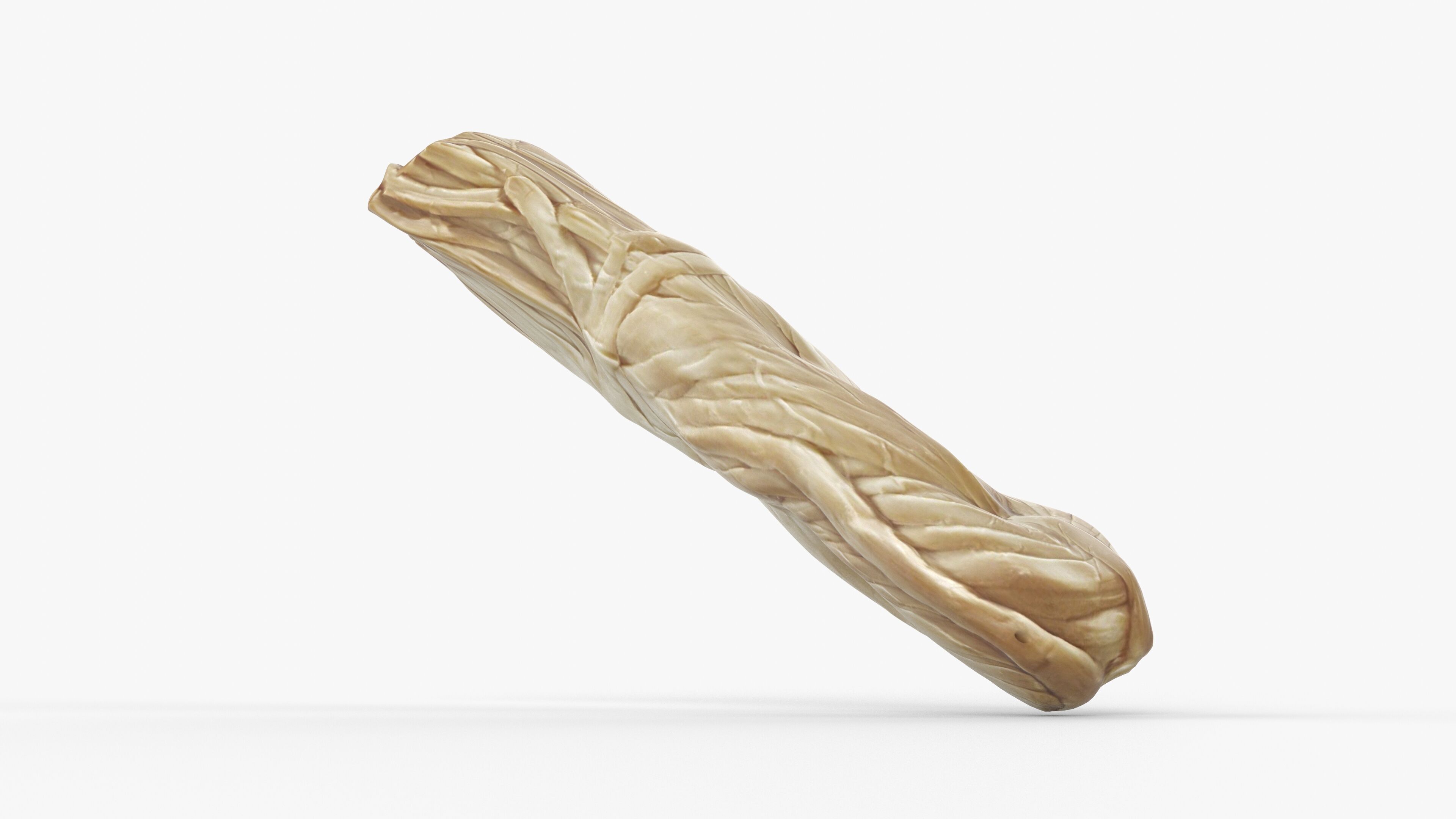 Photorealistic 3D scan of suluguni cheese braid Low-poly 3D model_13