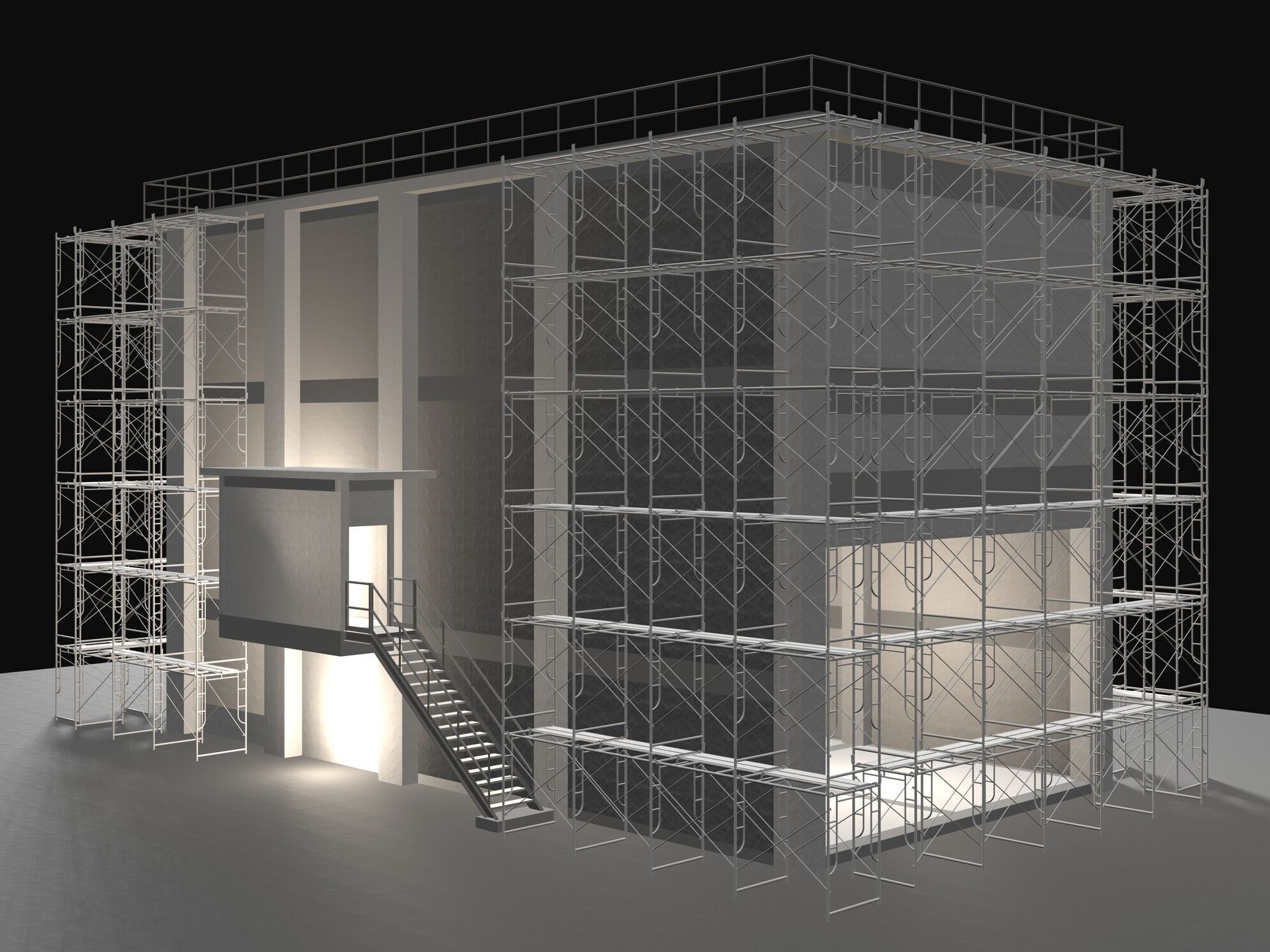 Industrial construction scene 25i13 3D model_4