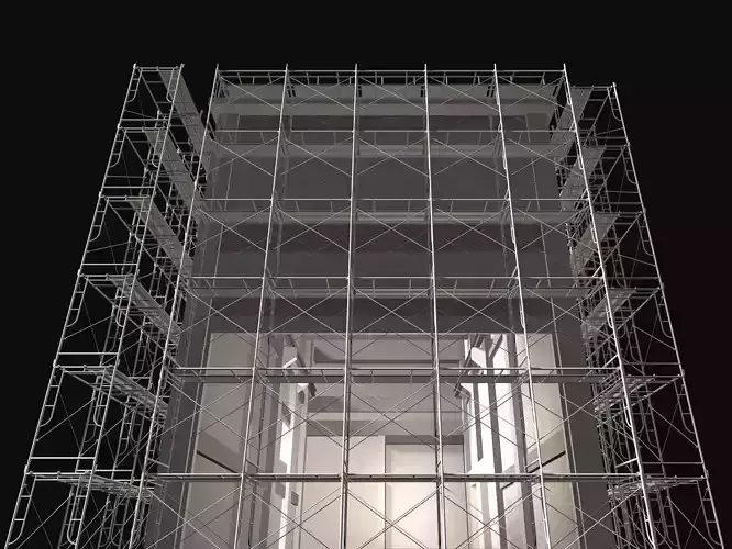 Industrial construction scene 25i13 3D model