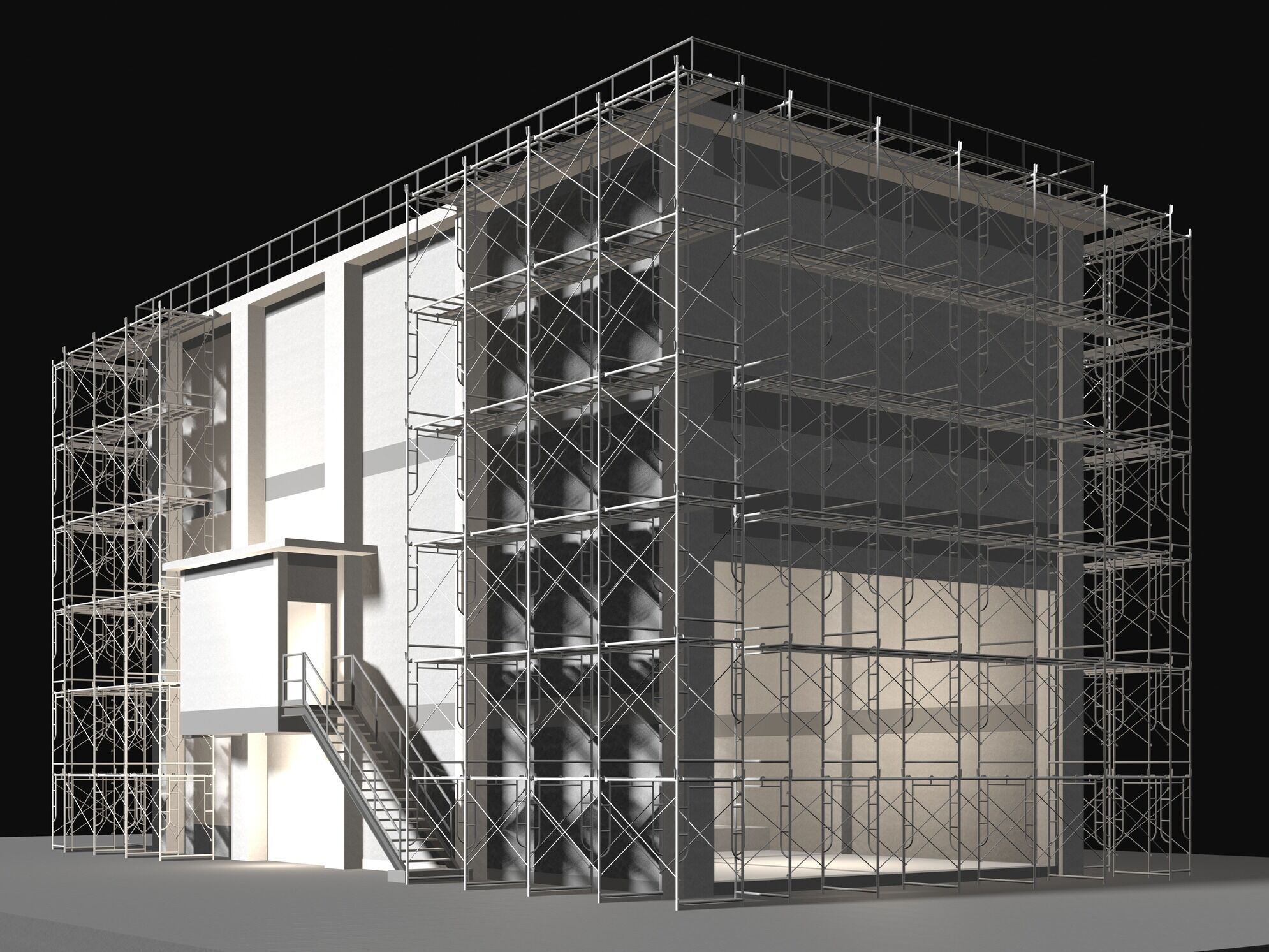 Industrial construction scene 25i13 3D model_2