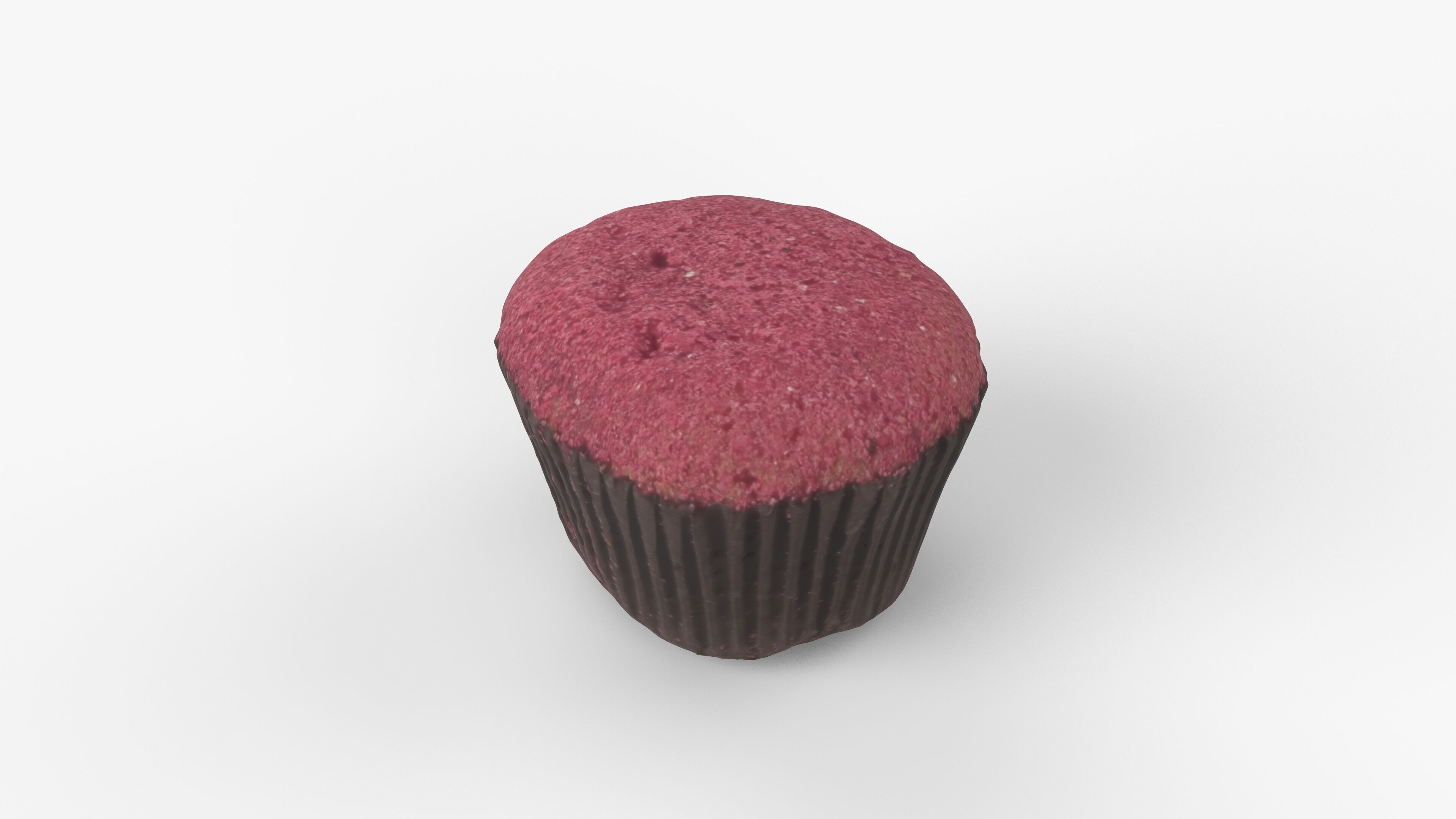 Photorealistic 3D scan of cupcakes muffin Low-poly 3D model_7