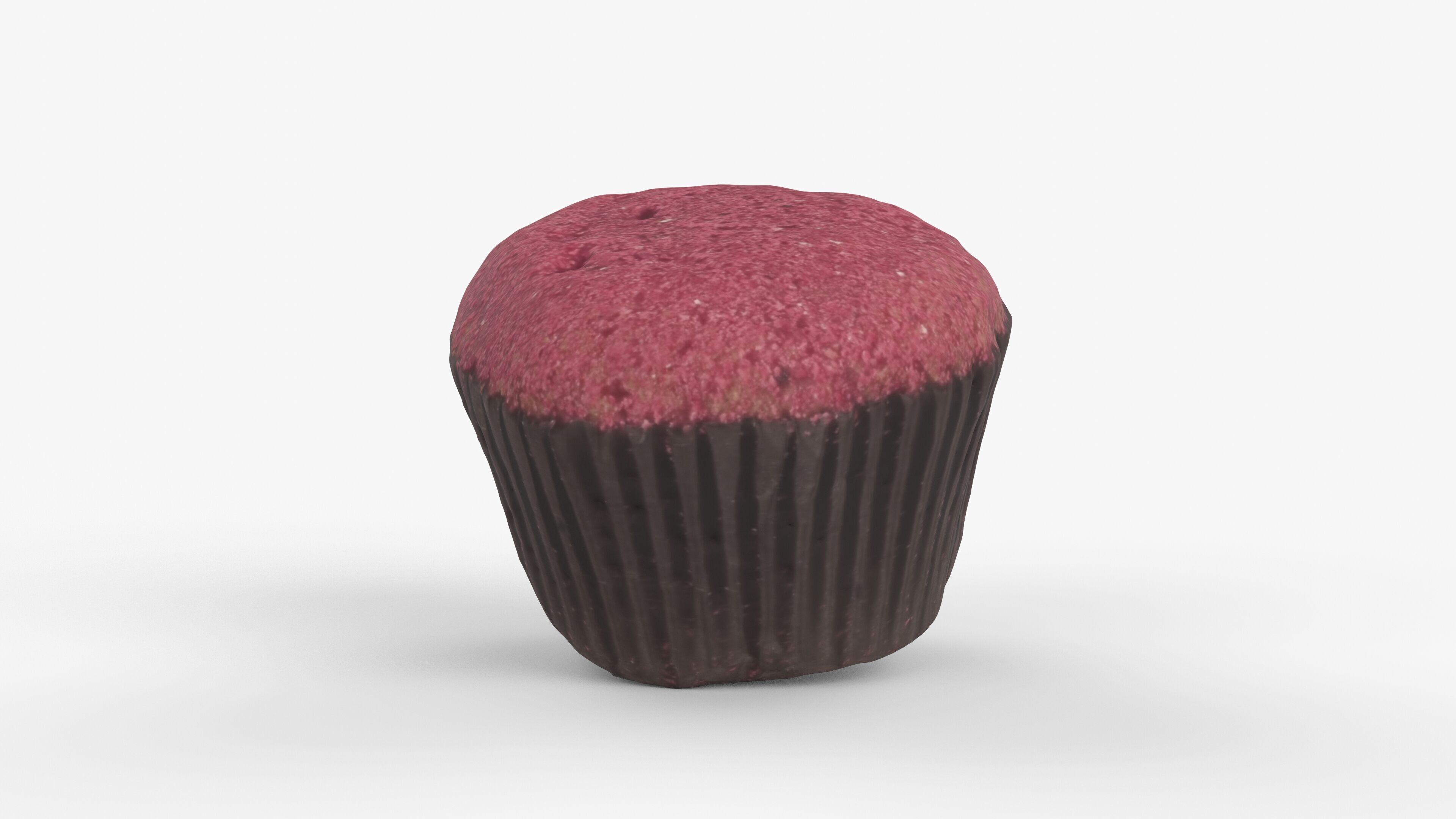 Photorealistic 3D scan of cupcakes muffin Low-poly 3D model_6