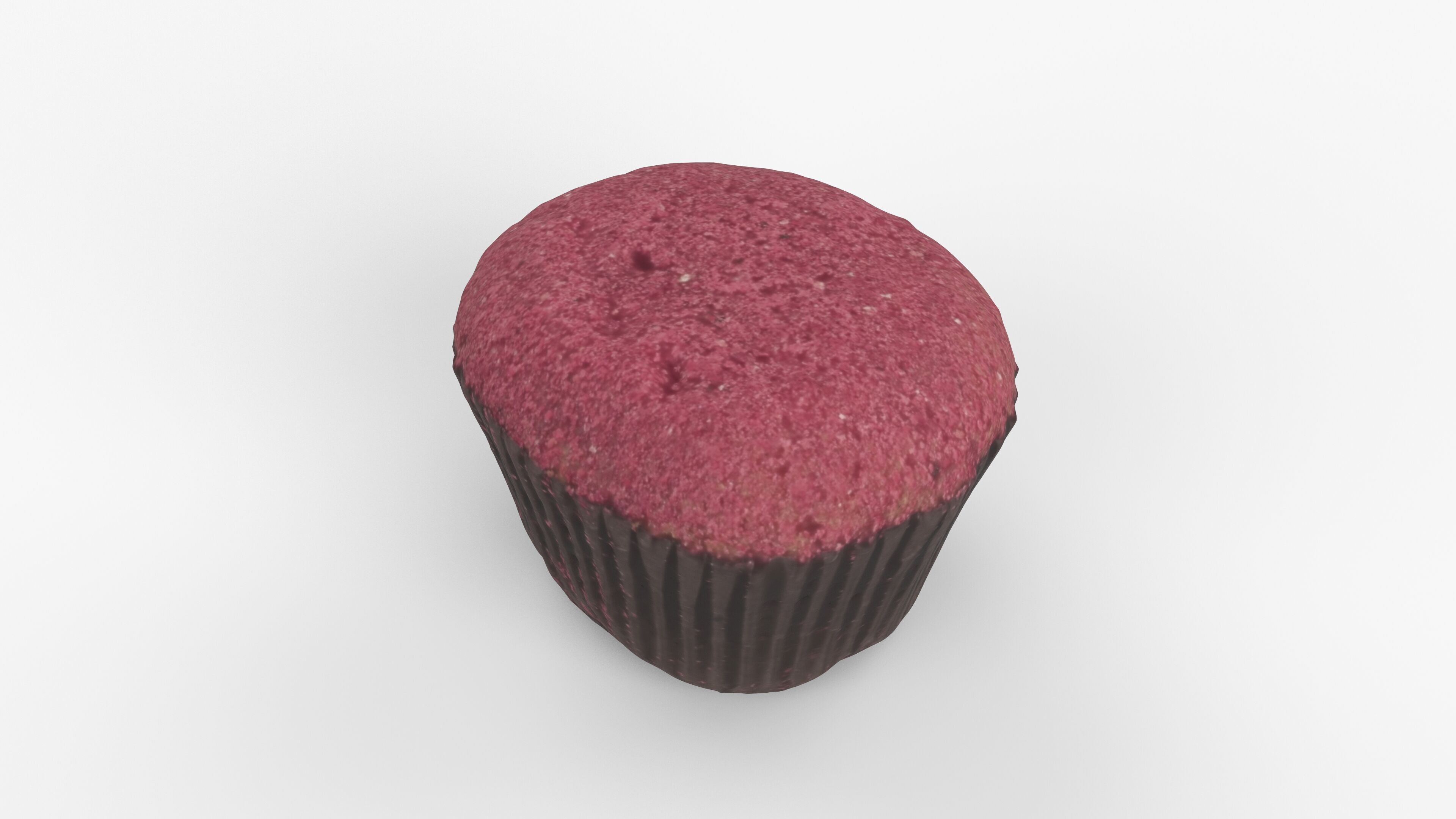 Photorealistic 3D scan of cupcakes muffin Low-poly 3D model_9