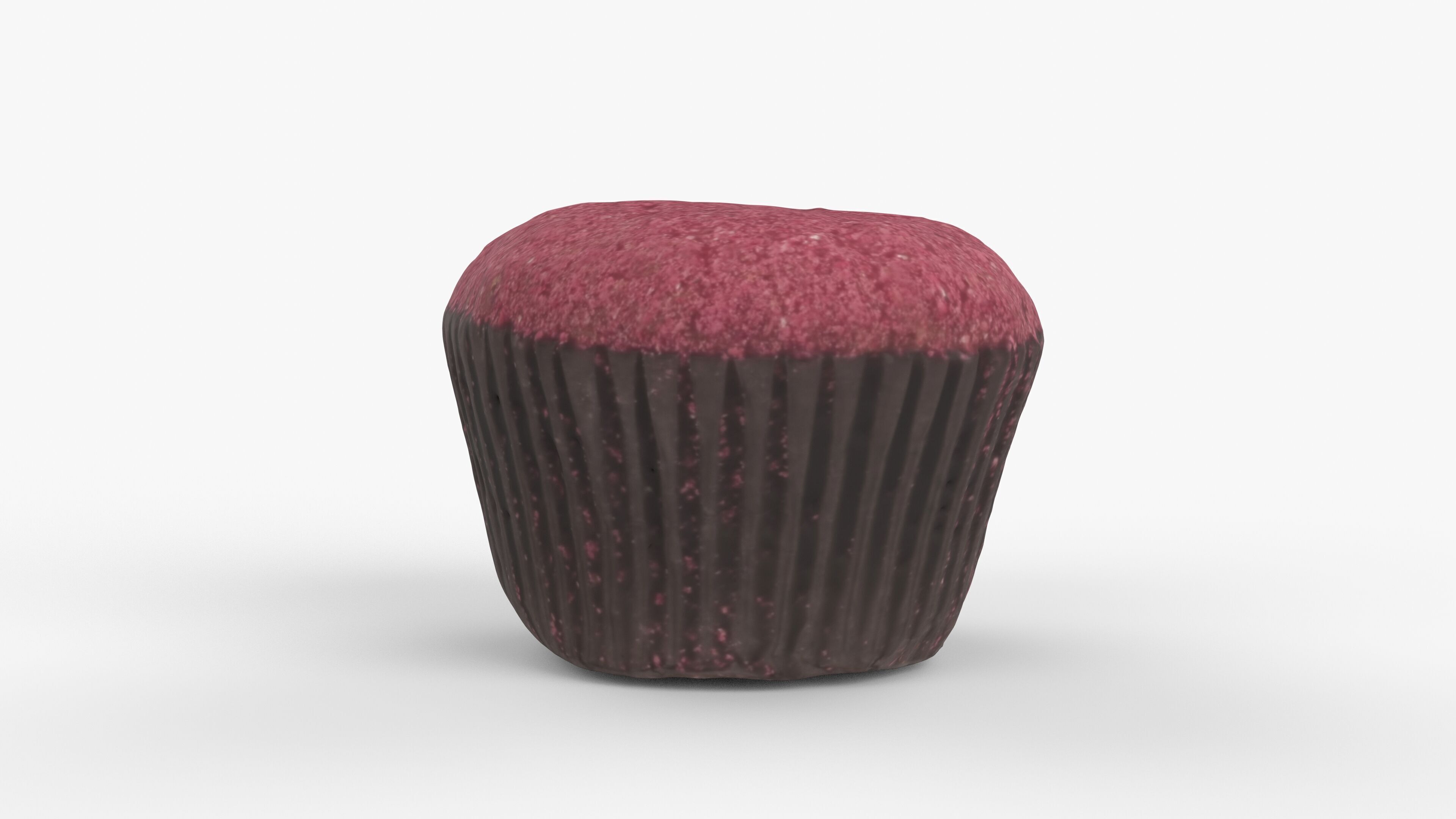 Photorealistic 3D scan of cupcakes muffin Low-poly 3D model_3