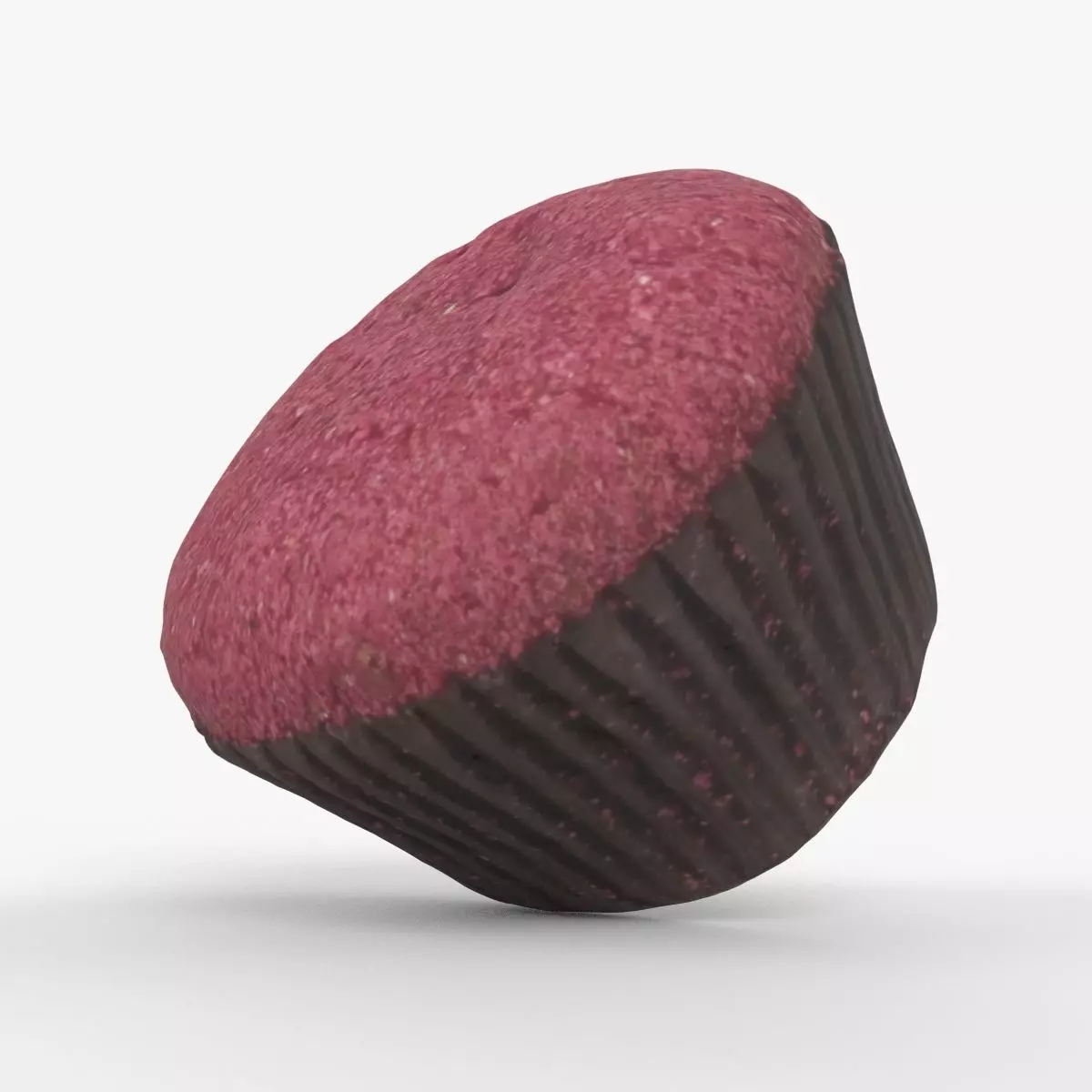 Photorealistic 3D scan of cupcakes muffin Low-poly 3D model_0
