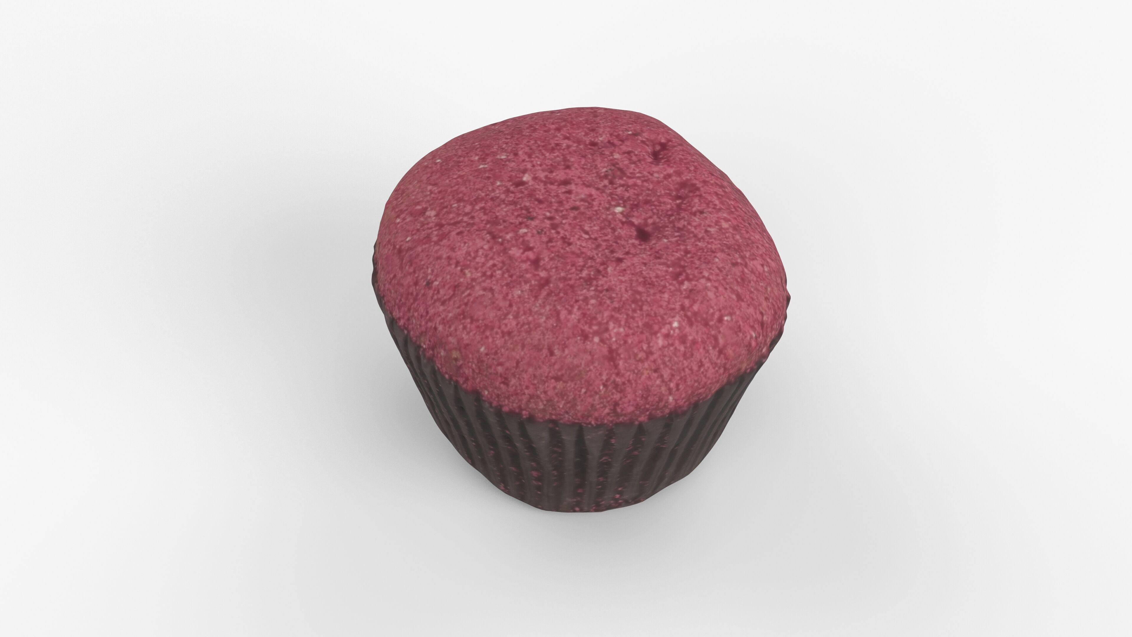 Photorealistic 3D scan of cupcakes muffin Low-poly 3D model_12