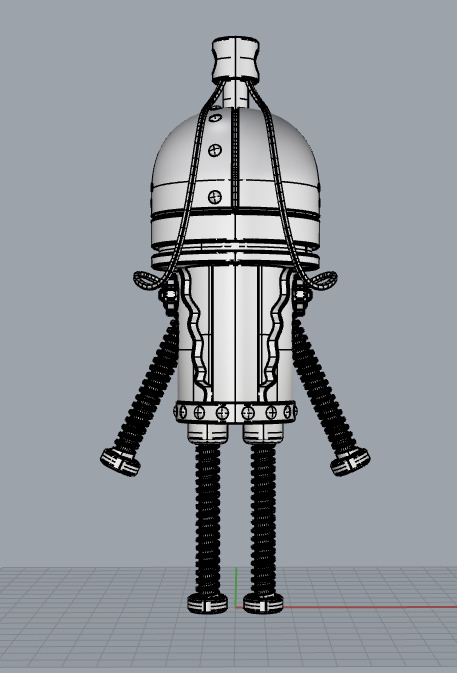 Robot pendant 3D model_7