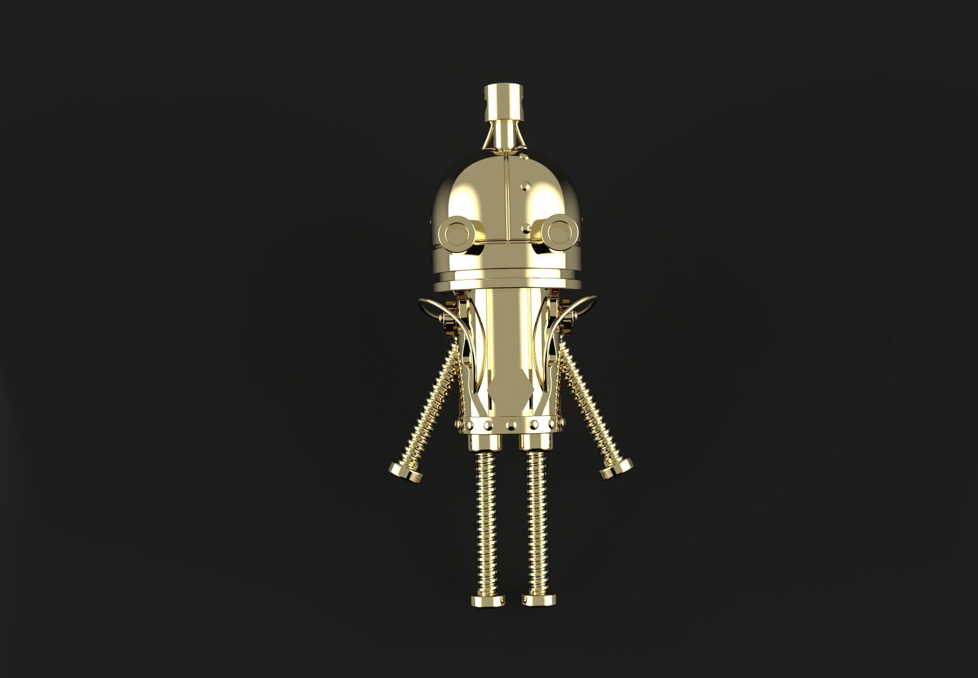 Robot pendant 3D model_2