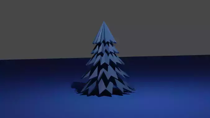Low poly Christmas tree