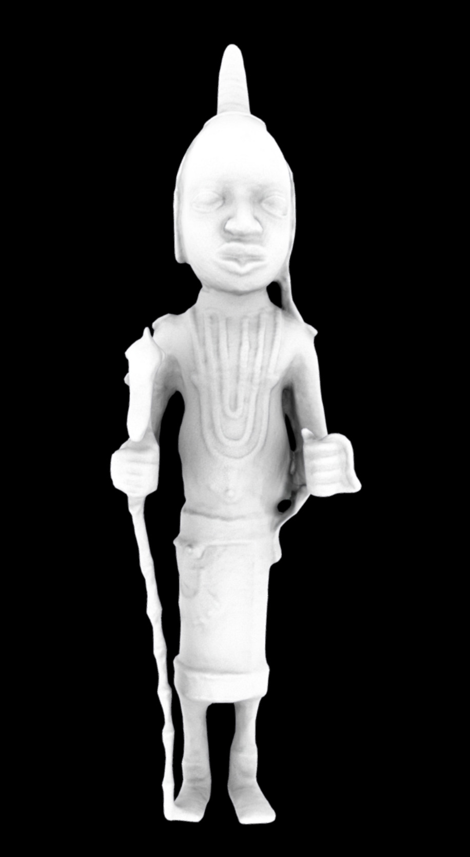 Royal Messenger probably Udo style Low-poly 3D model_9