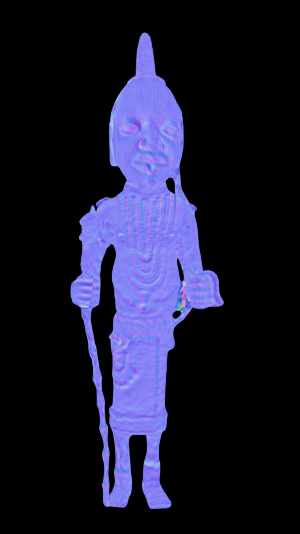 Royal Messenger probably Udo style Low-poly 3D model_8