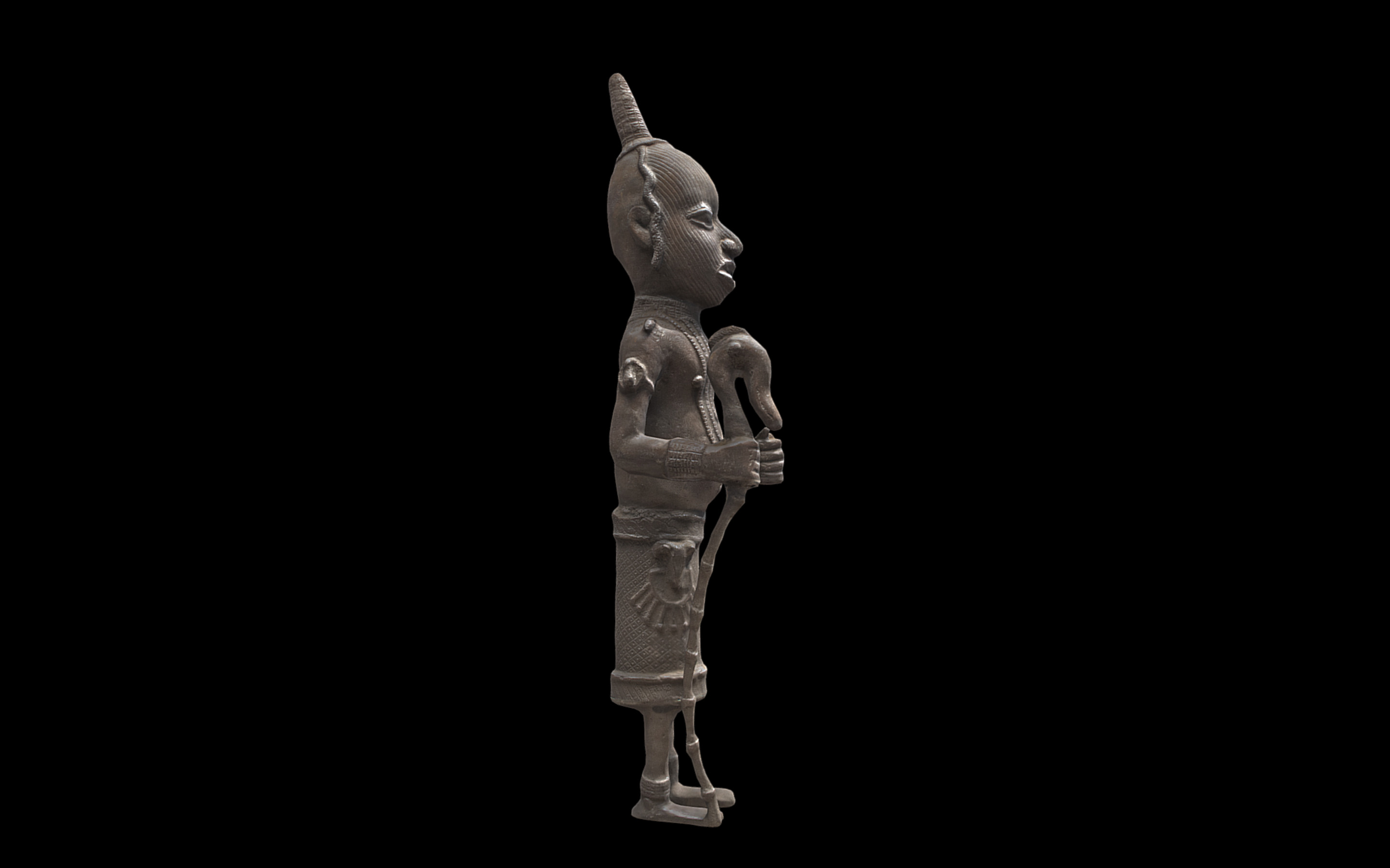Royal Messenger probably Udo style Low-poly 3D model_3