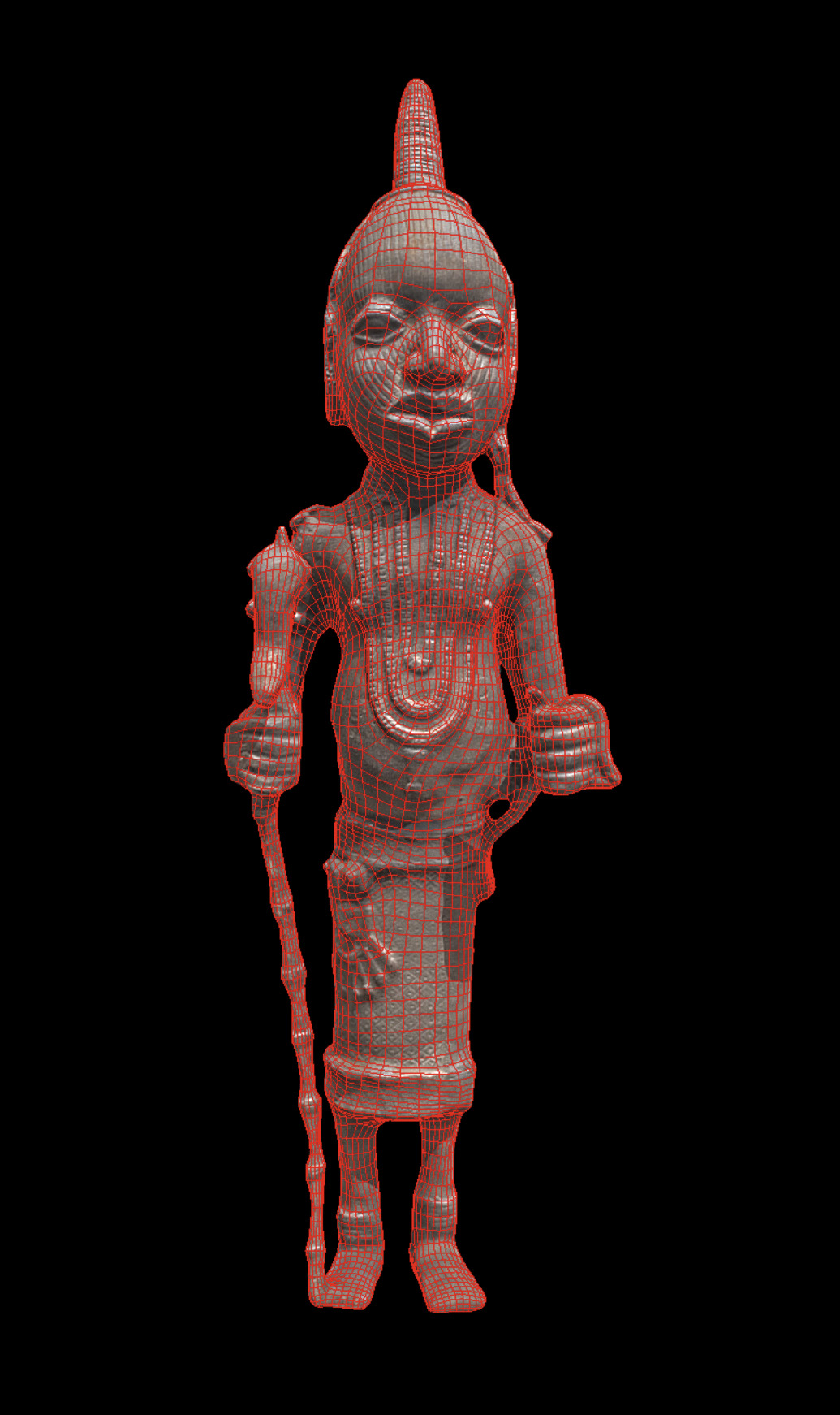 Royal Messenger probably Udo style Low-poly 3D model_5