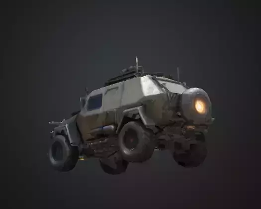 Post-Apocalyptic Battle Vehicle Wasteland Crusher