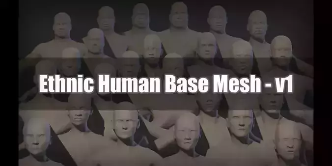 Ethnic Human Base Mesh Pack