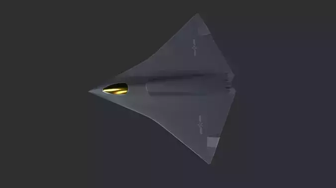 China New Chengdu J-36 Low-poly 3D model