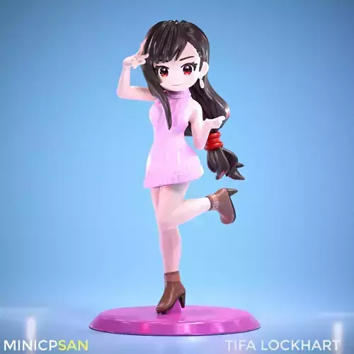 Tifa Lockhart - Cute Dating Outfit - Final Fantasy  3D print model