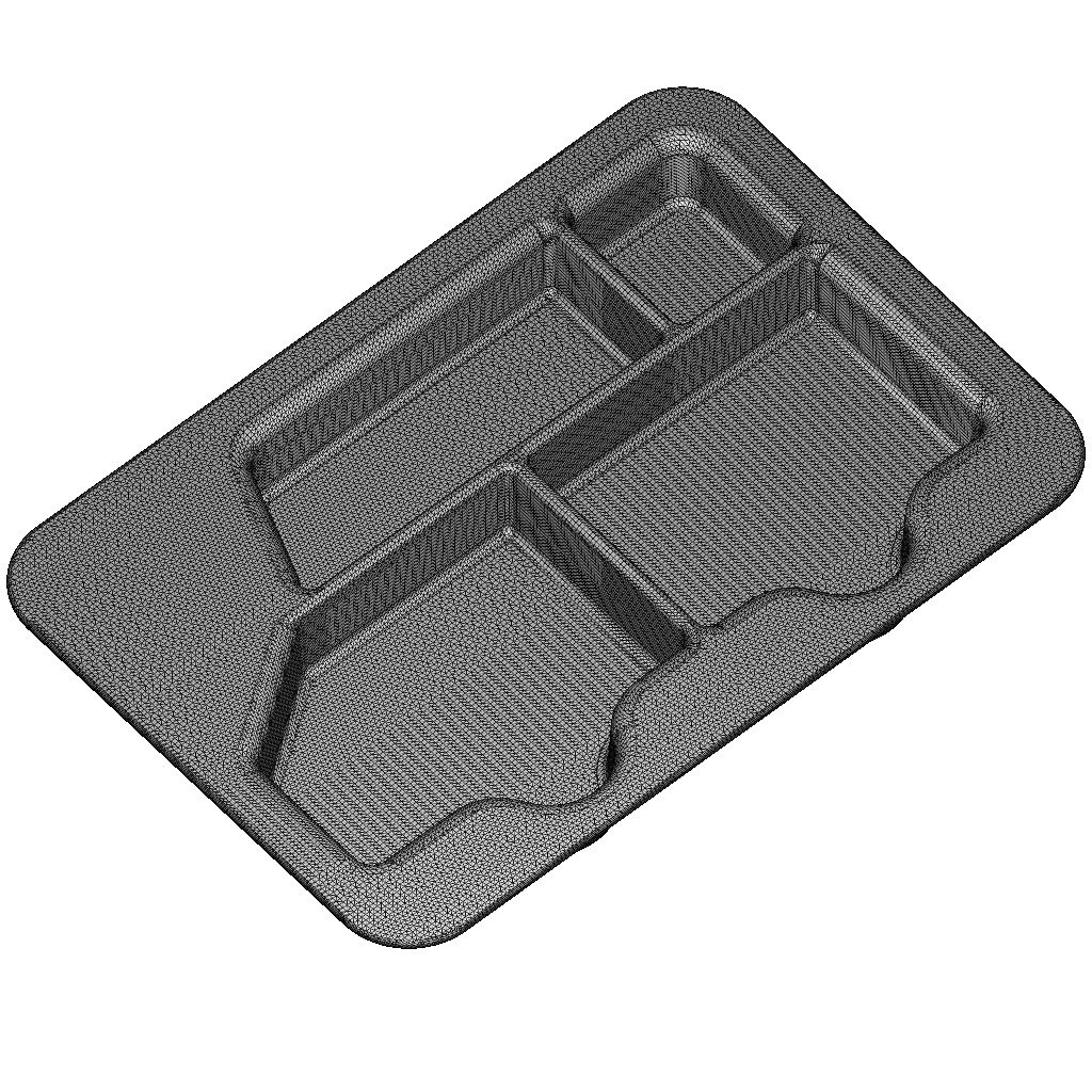 Kids Partition Dinner Plate 3D print model_4
