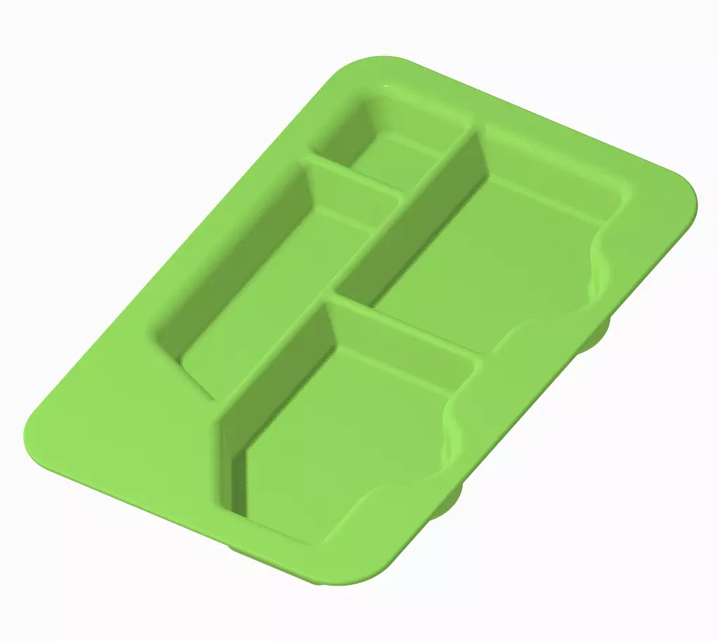 Kids Partition Dinner Plate 3D print model_0