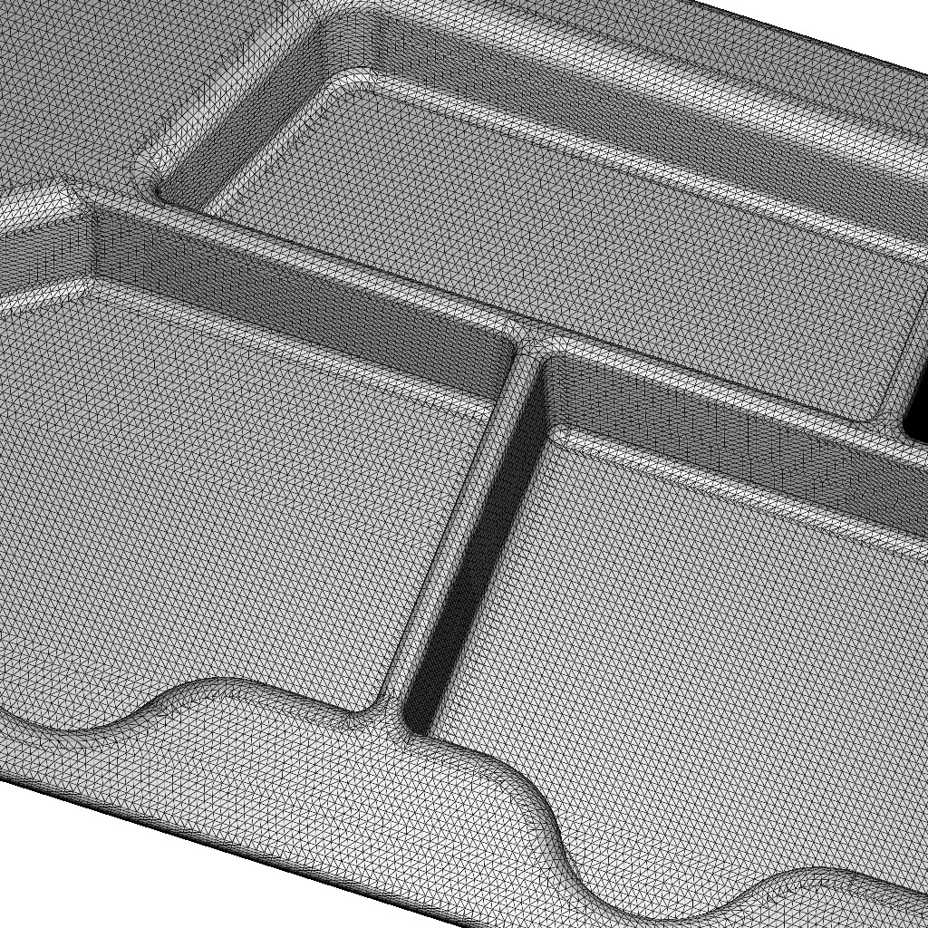 Kids Partition Dinner Plate 3D print model_5