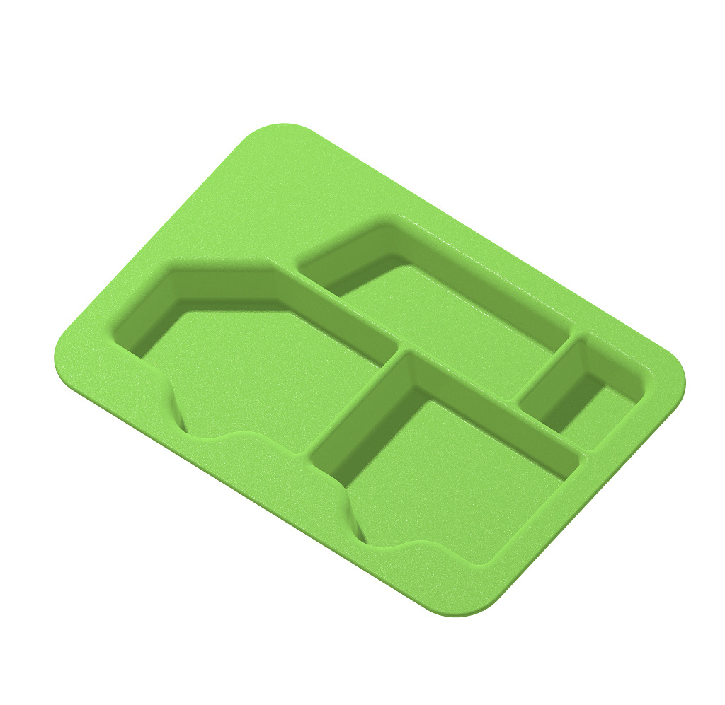 Kids Partition Dinner Plate 3D print model_1