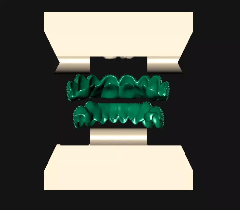 Grillz mosaic setting 8x8 3D print model_3