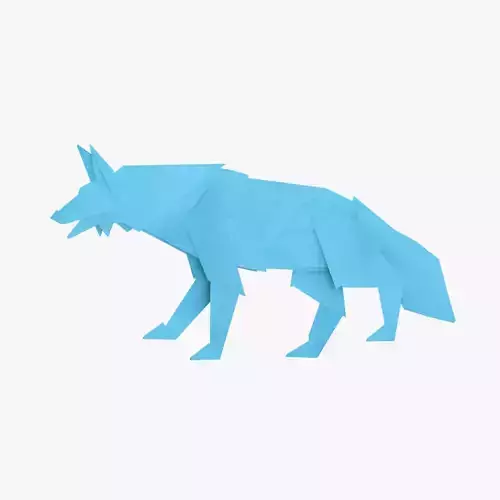 Origami Wolf