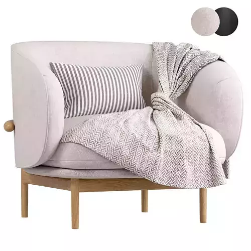 Mela lounge trimmed Low-poly 3D model