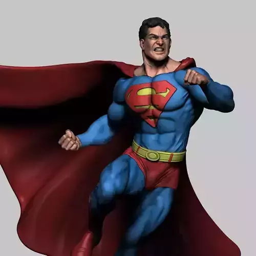 Super hero statue for 3d print