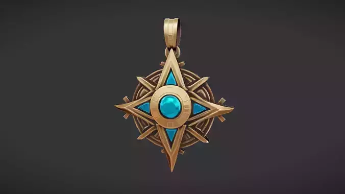 ornate star shaped pendant