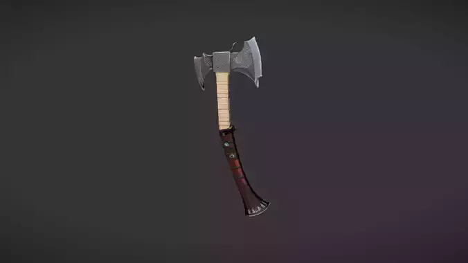 ornate battle axe
