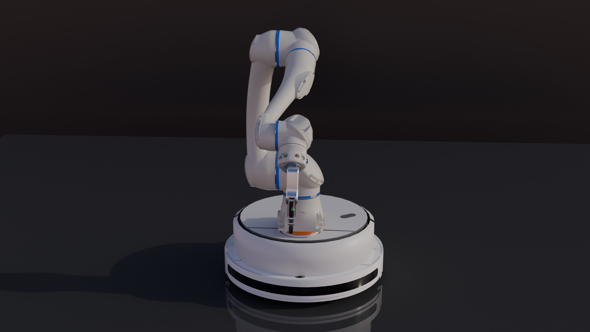 Robotic Vacuum Cleaner 3D model_1