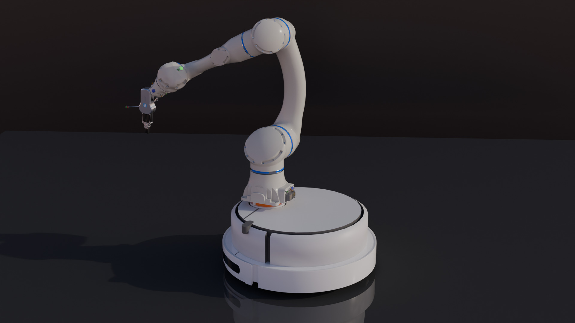 Robotic Vacuum Cleaner 3D model_2