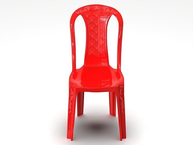 Plastic chair 3D model