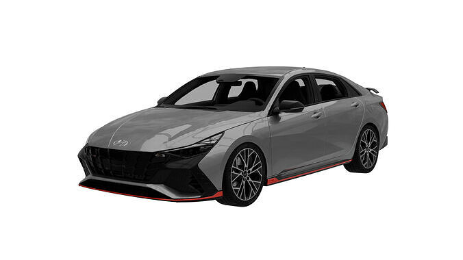  Hyundai Elantra N 2022 Low-poly 3D model
