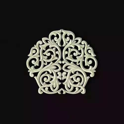 Central decor ornament for furniture