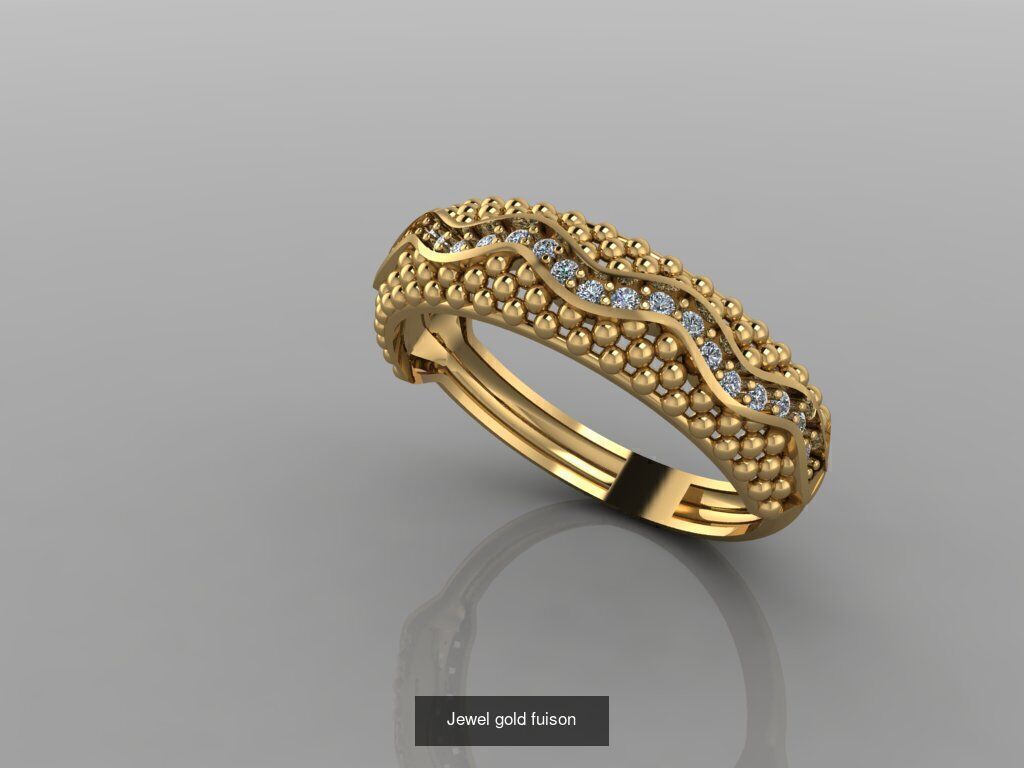 Ring Love fuison Lux women  3D Model Collection_3
